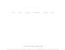 Tablet Screenshot of mcsweenphotography.com